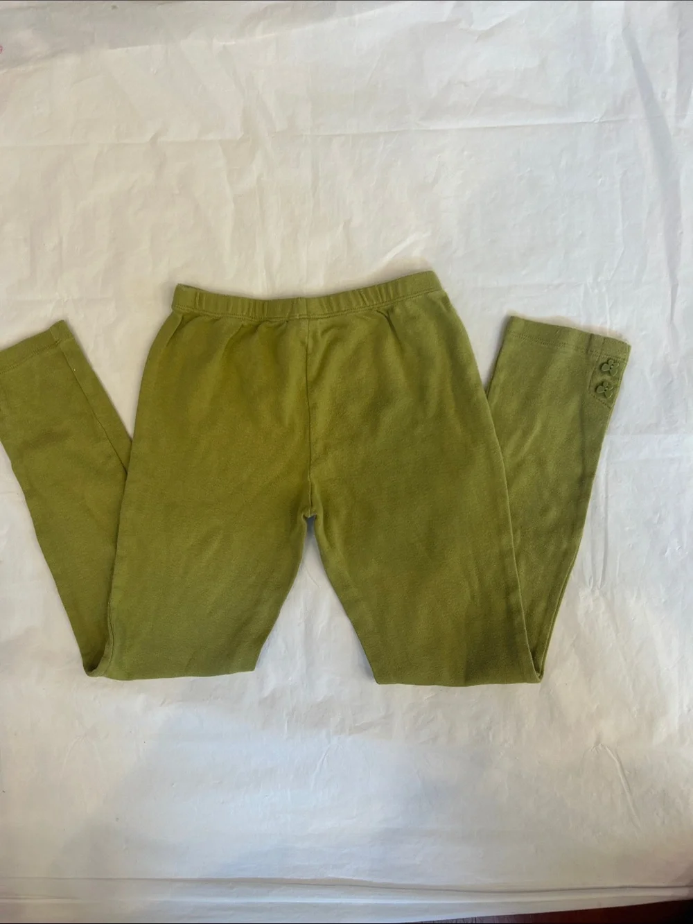 Gymboree Olive-Style Green Fleece Leggings